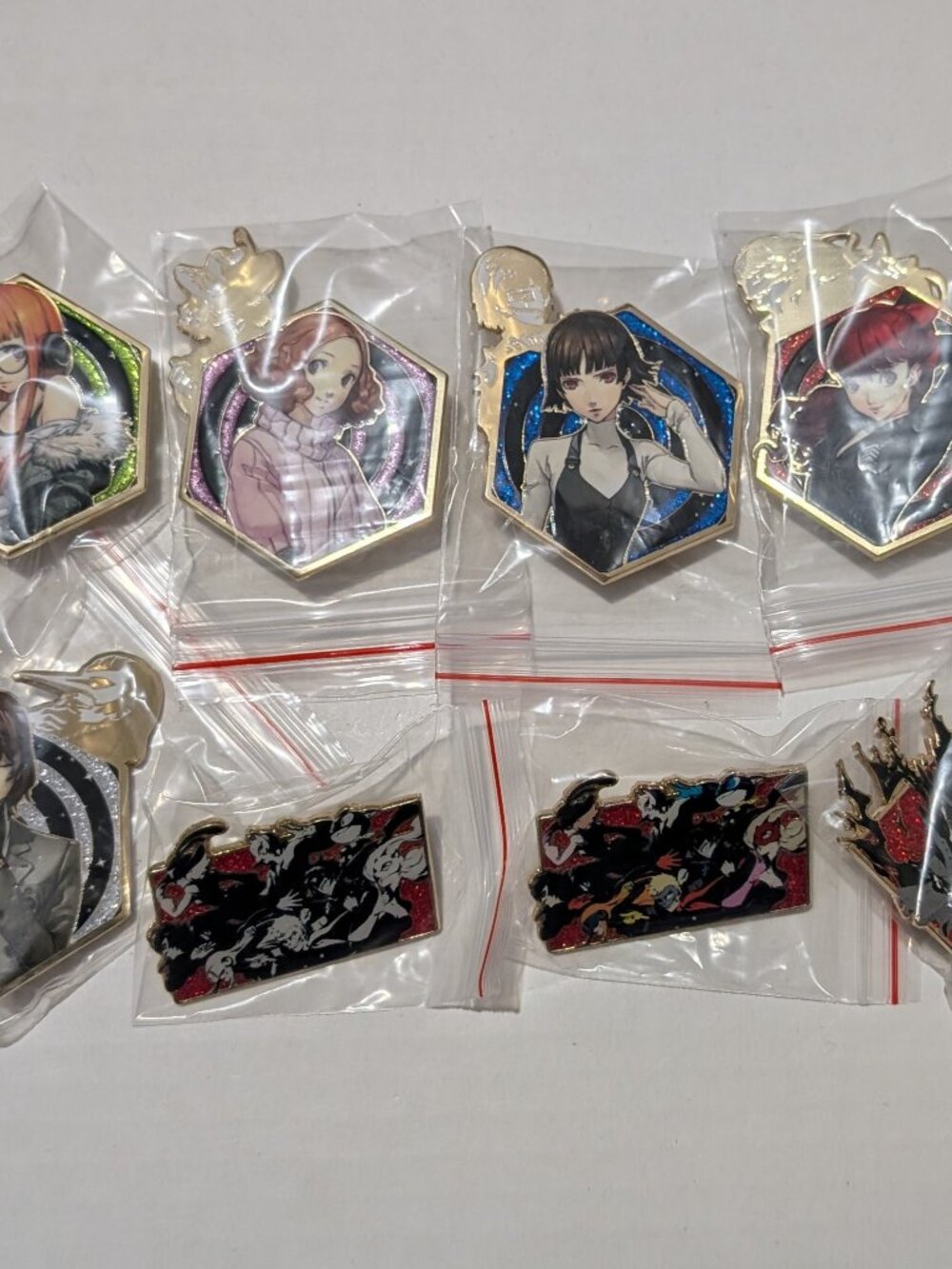 Persona 5 The Phantom Thieves Part 2 Enamel Pins Full Set Of 8 Official Badges
